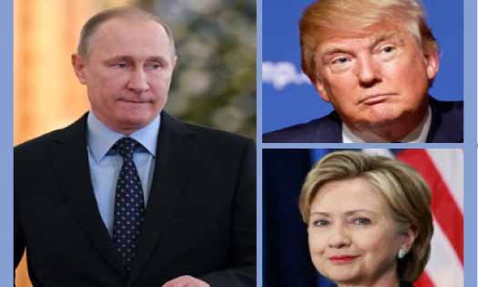 Vladimir Putin, Barack Obama, Donald Trump, Hillari Clinton, DC Hack