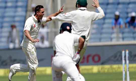 ind vs aus, 2nd ings, test mach